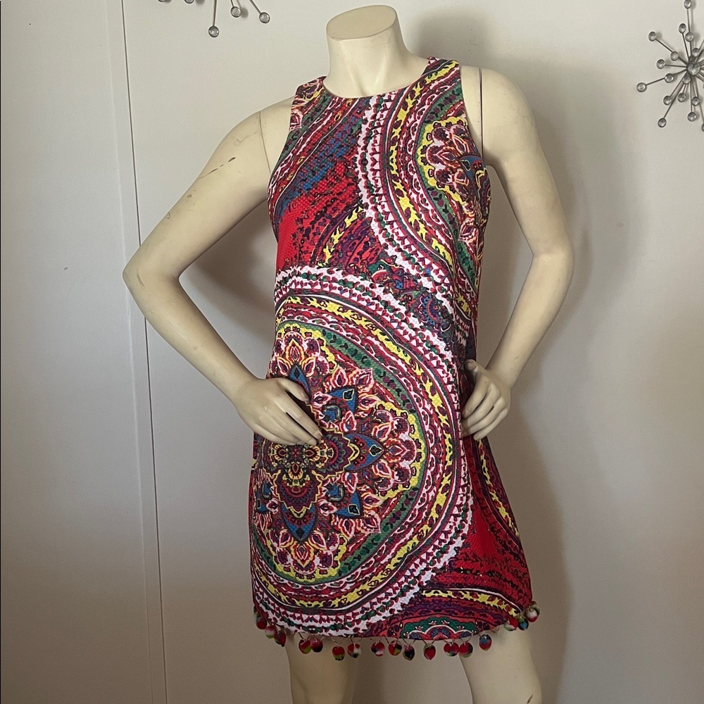 Nicole Miller Vibrant Red Fabric